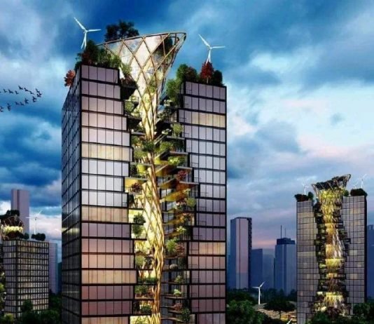 Tree tower- Archi-nature co-existing in Tokyo